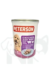 کنسرو سگ پترسون مدل پته طعم ترکیبی مرغ و بیف 400 گرمی